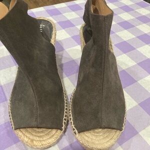 Bettye Muller Dark Brown Suede Espadrilles